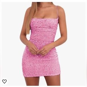 Thirty/Thirty Pink Sequin Mini Dress